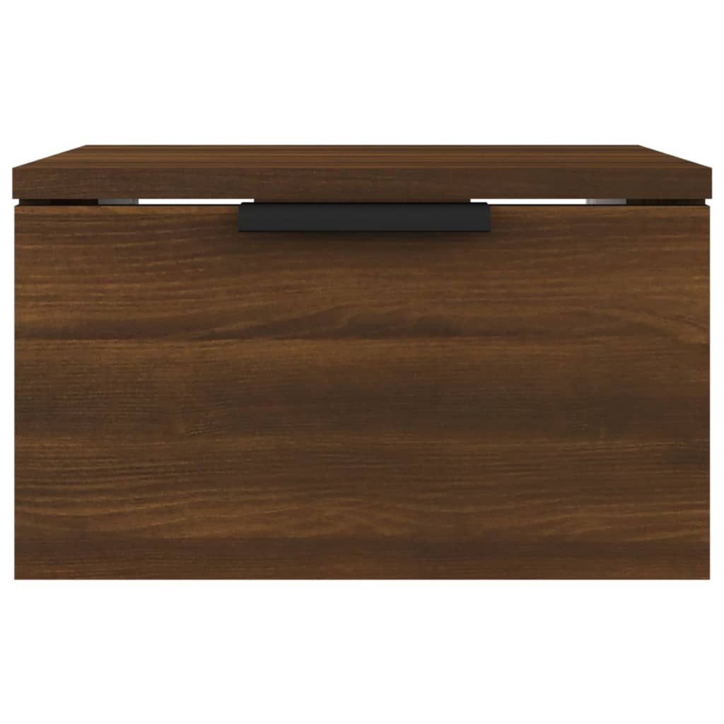 Wand-Nachttisch Braun Eichen-Optik 34x30x20 cm