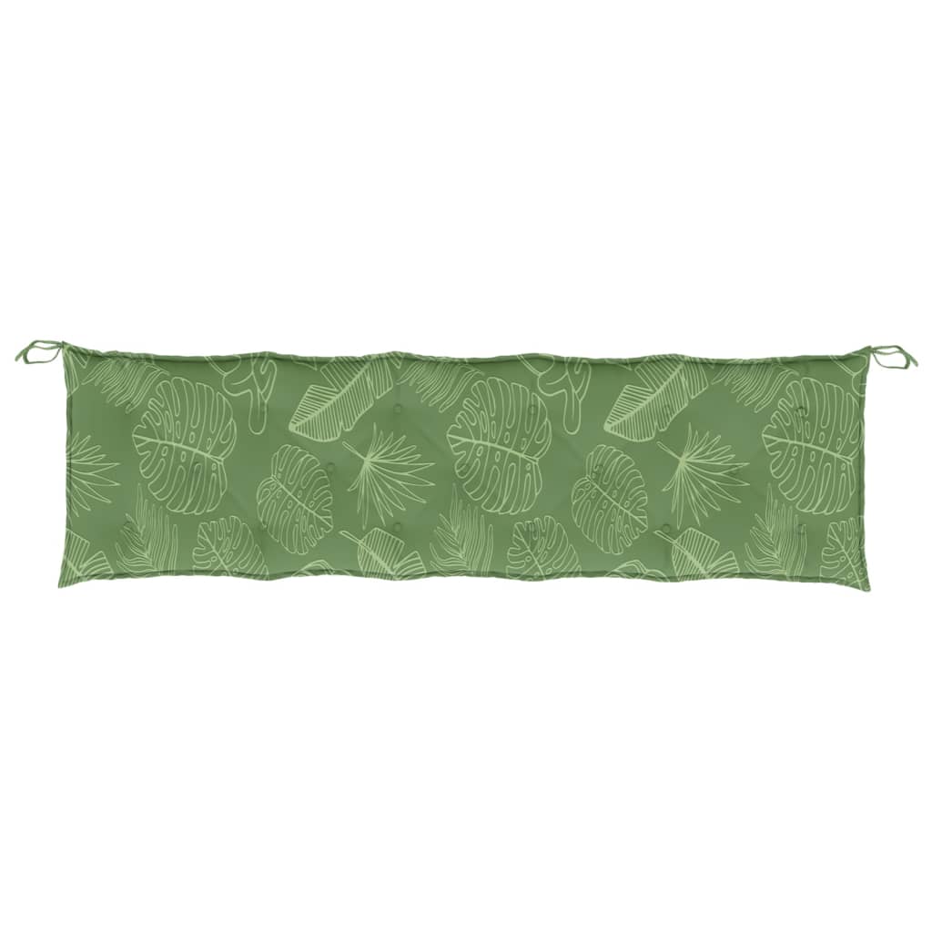 Gartenbank-Auflage Blattmuster 180x50x7 cm Oxford-Gewebe