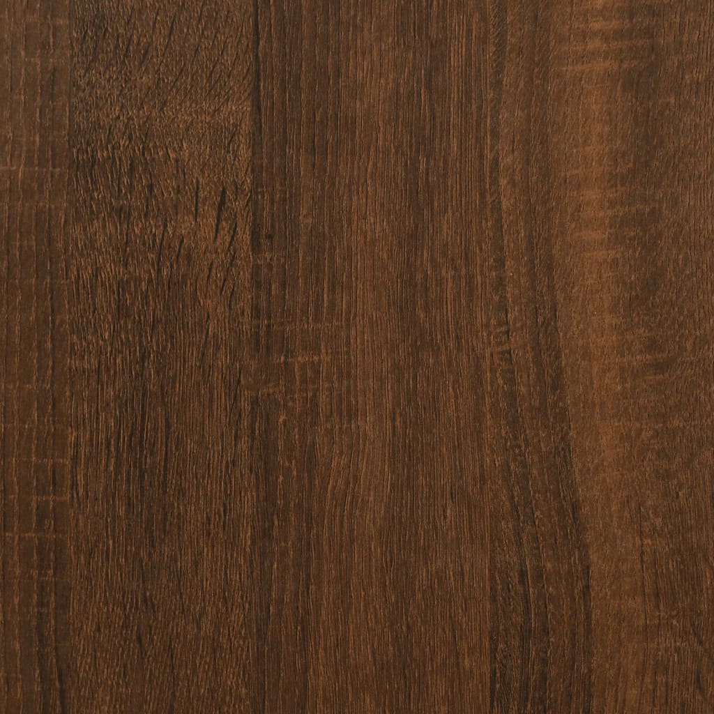 Wand-Nachttisch Braun Eiche 40x30x61 cm Holzwerkstoff