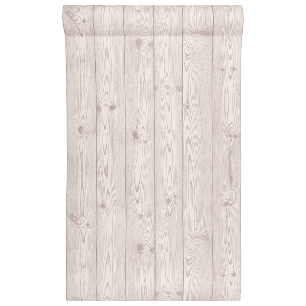 Vliestapete 3D Holzoptik Grau 10x0,53 m