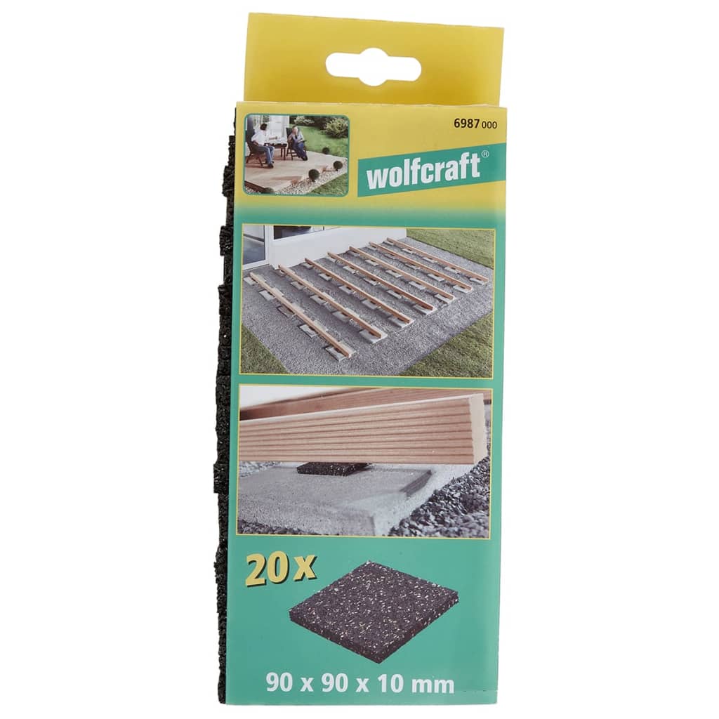 wolfcraft 20 Auflagepads für Unterkonstruktion 6987000