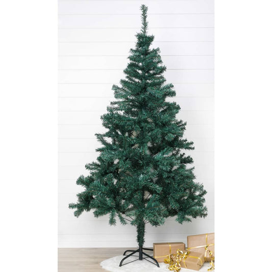 HI Weihnachtsbaum mit Ständer aus Metall Grün 180 cm