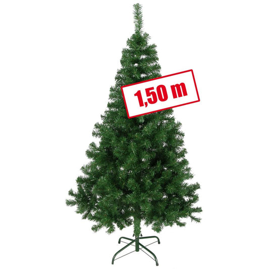 HI Weihnachtsbaum mit Ständer aus Metall Grün 150 cm