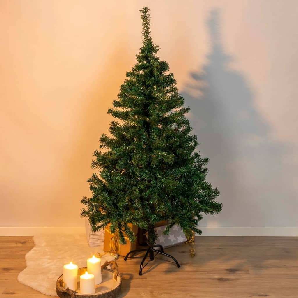 HI Weihnachtsbaum mit Ständer aus Metall Grün 150 cm