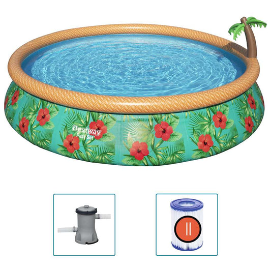 Fast Set Aufblasbares Pool-Set Paradise Palms 457x84 cm