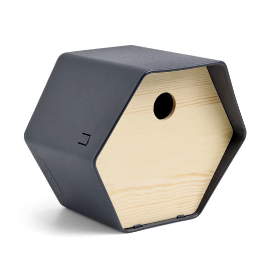 Vogelhäuschen Hive 1 19x23x20 cm Rundloch Anthrazit