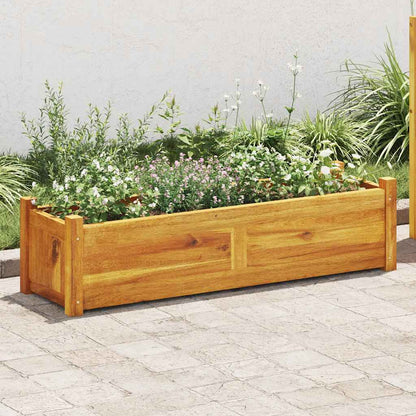 Garten-Hochbeet Akazienholz 100x30x25 cm