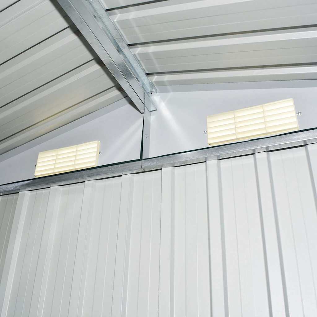 Gartenschuppen Grün Metall 204 x 132 x 186 cm