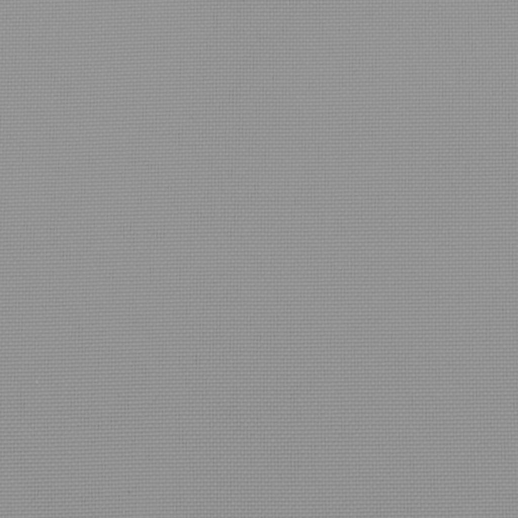 Gartenstuhlauflagen für Hochlehner 2 Stk. Grau 120x50x3cm Stoff