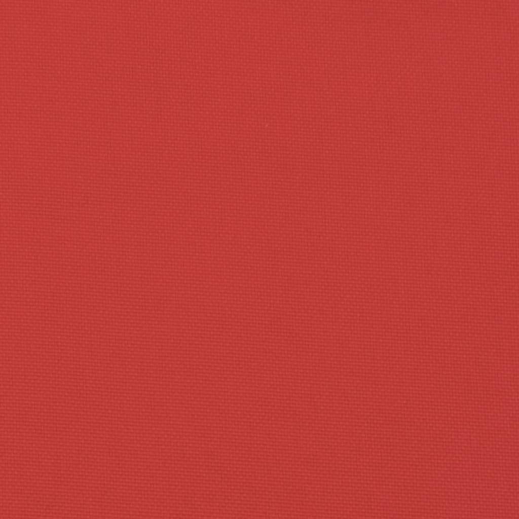 Gartenstuhlauflagen für Hochlehner 4 Stk. Rot 120x50x3 cm Stoff