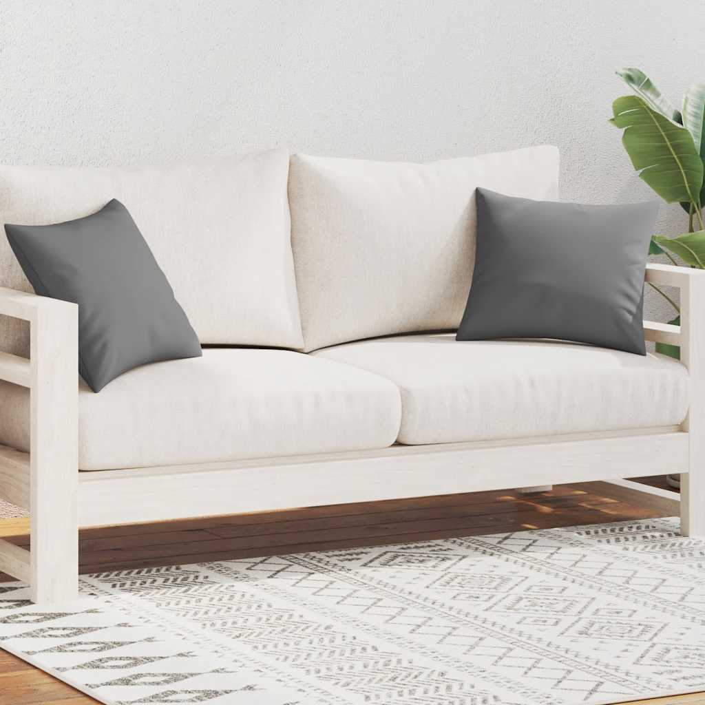 Gartenkissen 2 Stk. 45 x 45 cm Grau