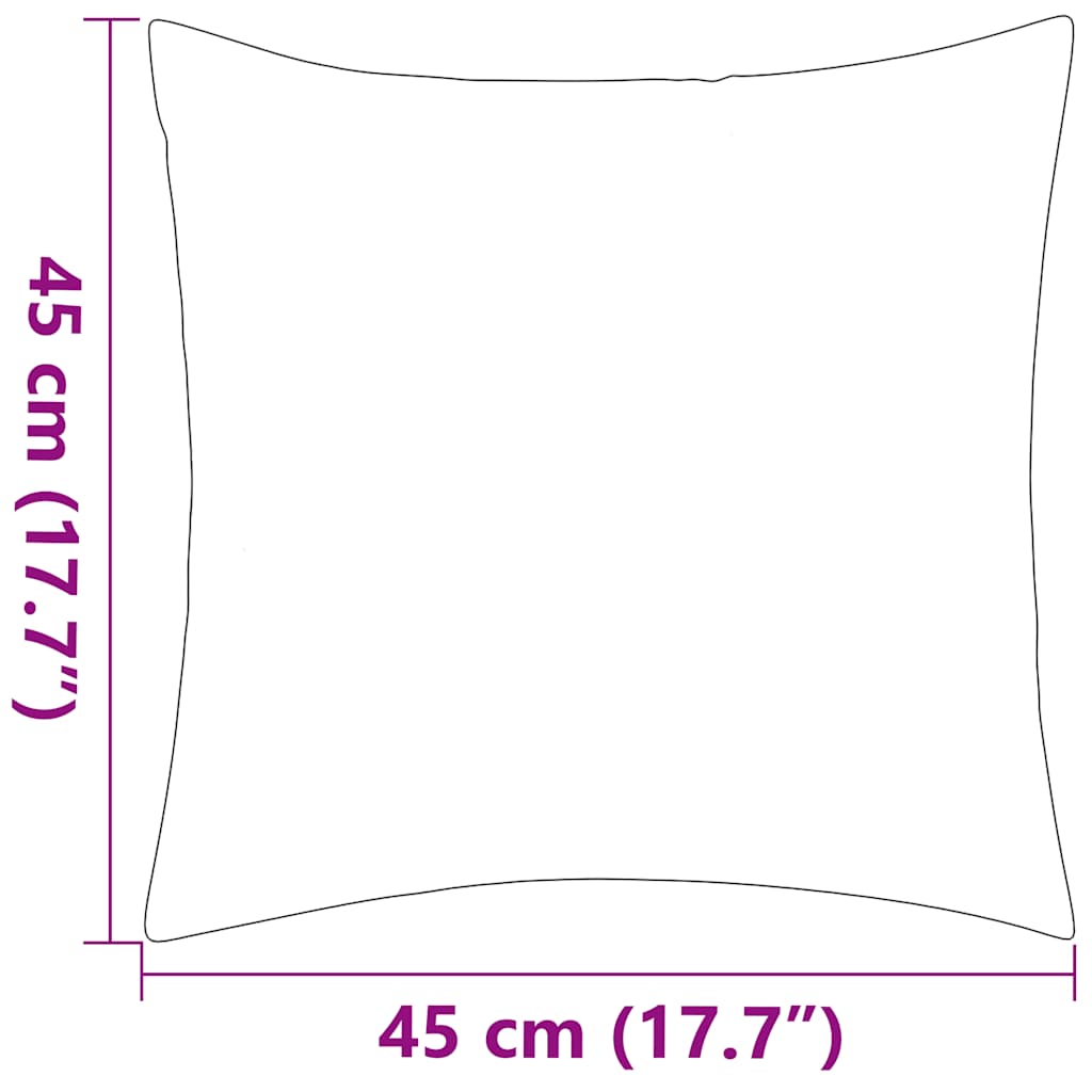 Gartenkissen 2 Stk. 45 x 45 cm Grau
