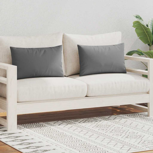 Gartenkissen 2 Stk. 60 x 40 cm Grau