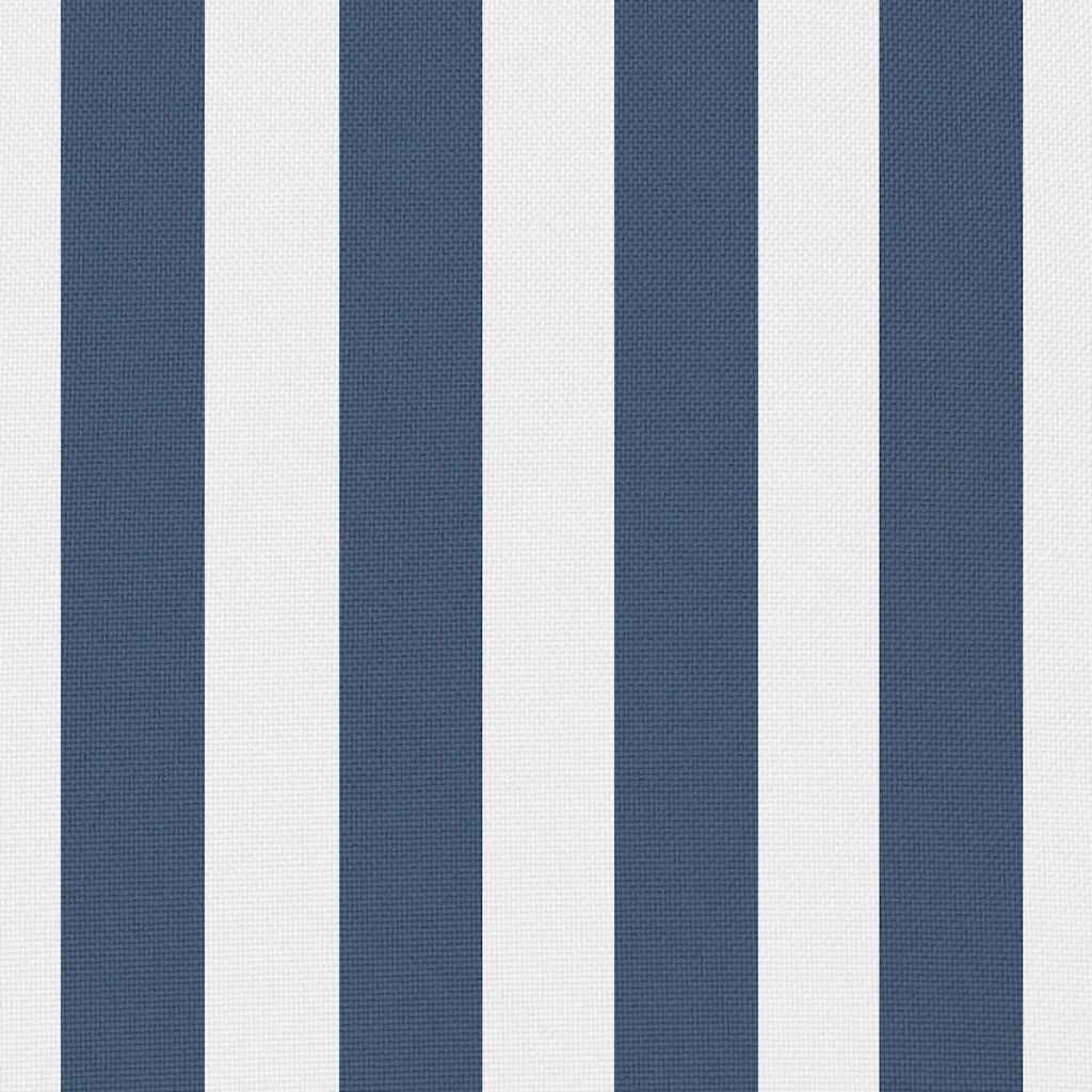 Gartenkissen 2 Stk. Streifenmuster 45 x 45 cm Marineblau