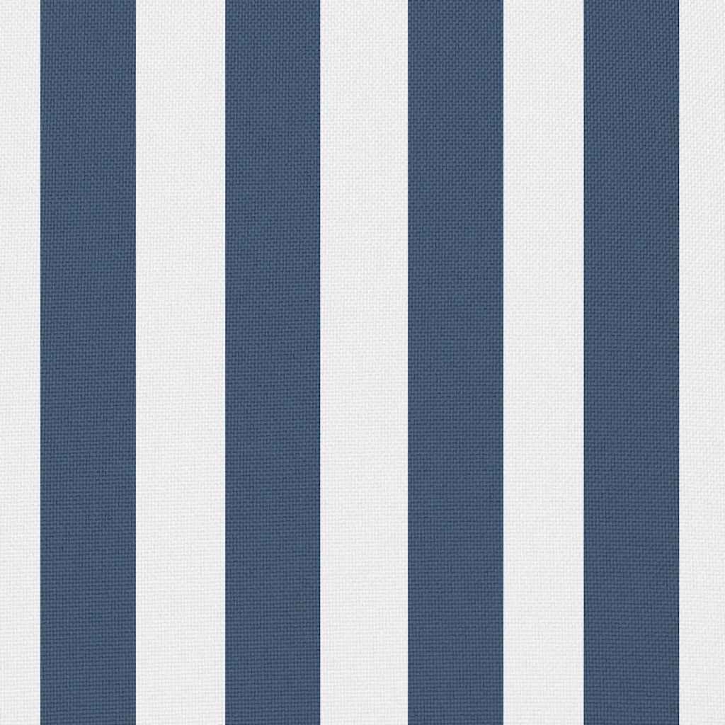 Gartenkissen 4 Stk. Streifenmuster 45 x 45 cm Marineblau