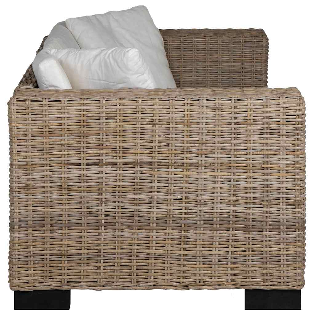 2-Sitzer Sofa Echtes Rattan