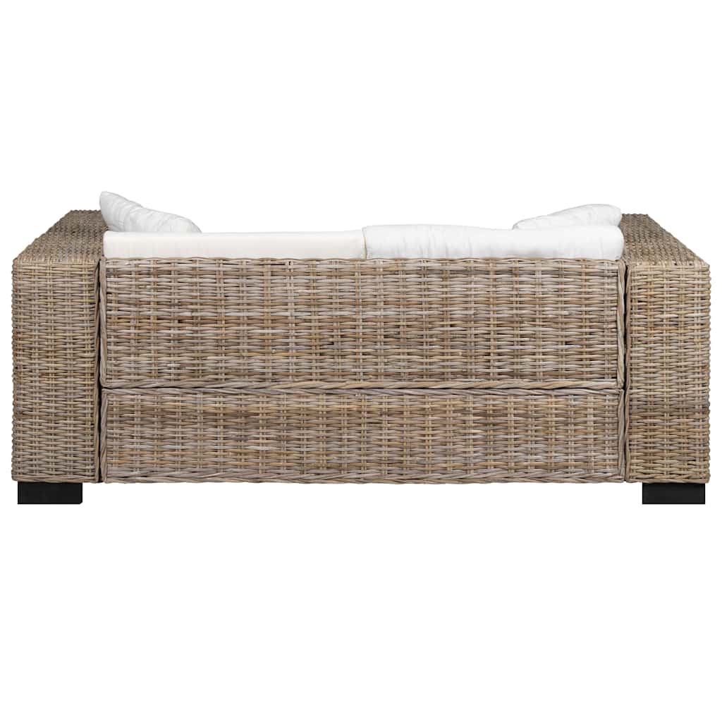 2-Sitzer Sofa Echtes Rattan