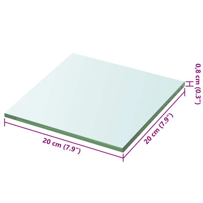 Regalboden Glas Transparent 20x20 cm