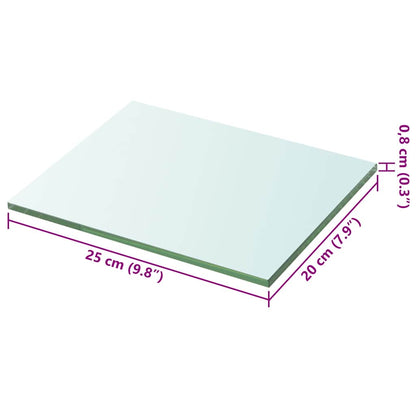 Regalboden Glas Transparent 20x25 cm