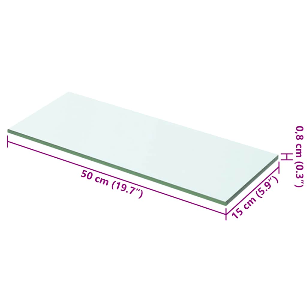 Regalboden Glas Transparent 50x15 cm
