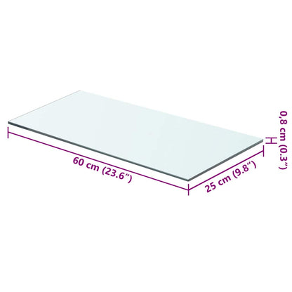 Regalboden Glas Transparent 60x25 cm