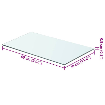Regalboden Glas Transparent 60x30 cm