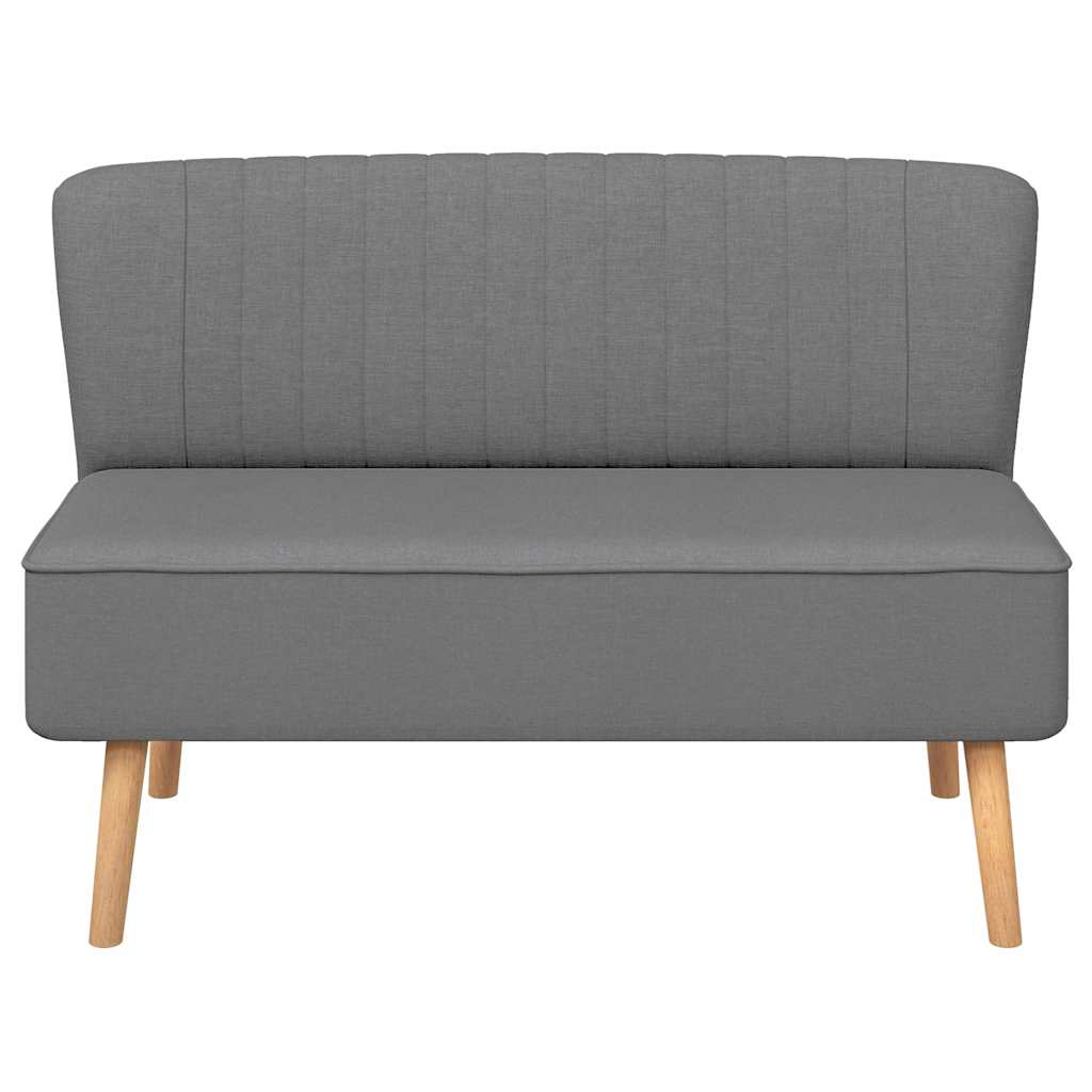 Sofa Stoff 117x55,5x77 cm Hellgrau