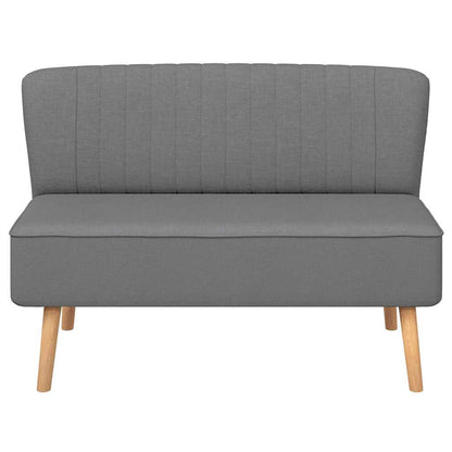 Sofa Stoff 117x55,5x77 cm Hellgrau