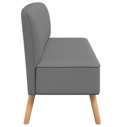 Sofa Stoff 117x55,5x77 cm Hellgrau