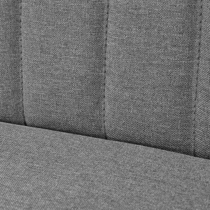 Sofa Stoff 117x55,5x77 cm Hellgrau
