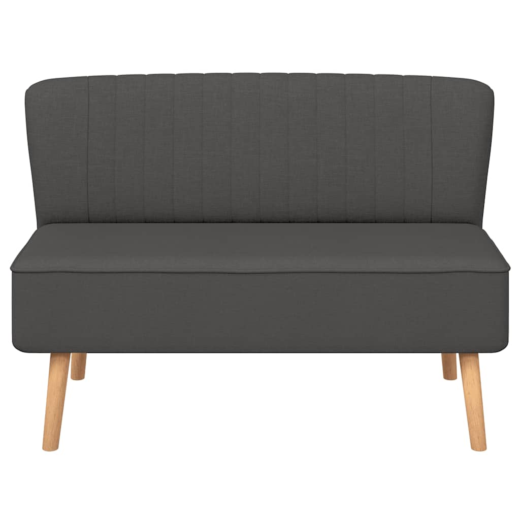 Sofa Stoff 117x55,5x77 cm Dunkelgrau
