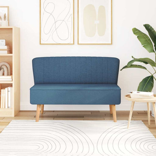 Sofa Stoff 117x55,5x77 cm Blau