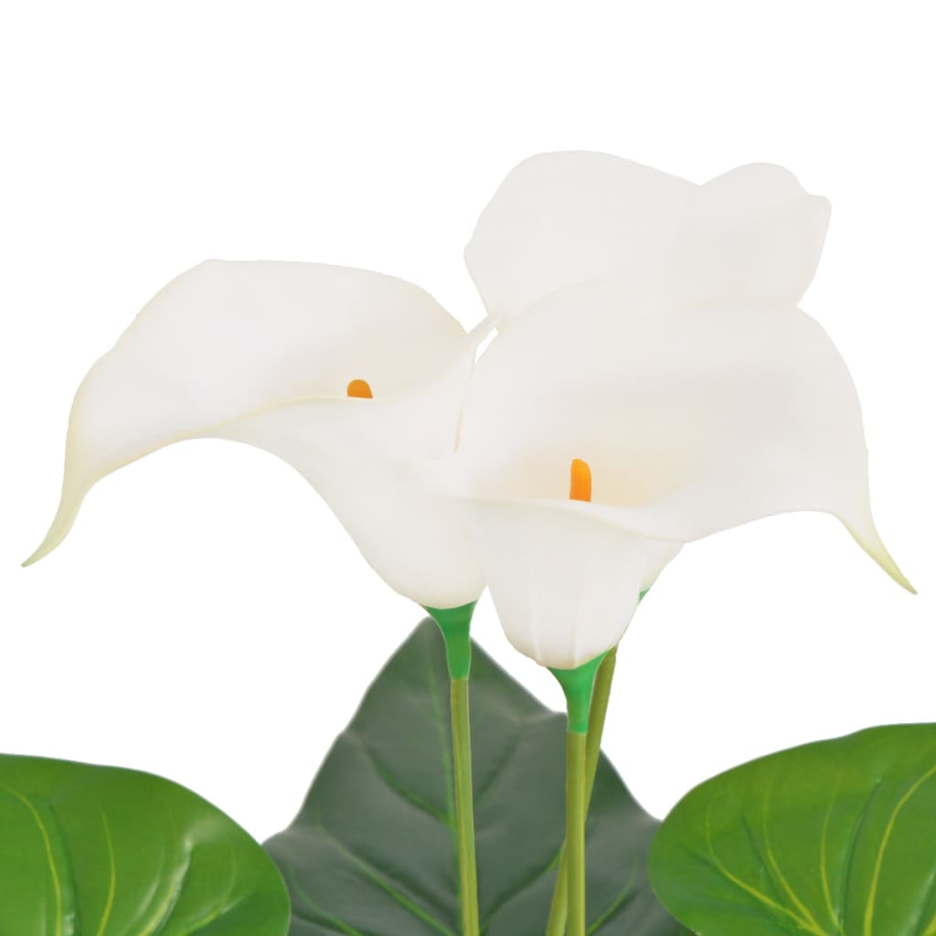 Künstliche Calla-Lilie mit Topf 85 cm Weiß