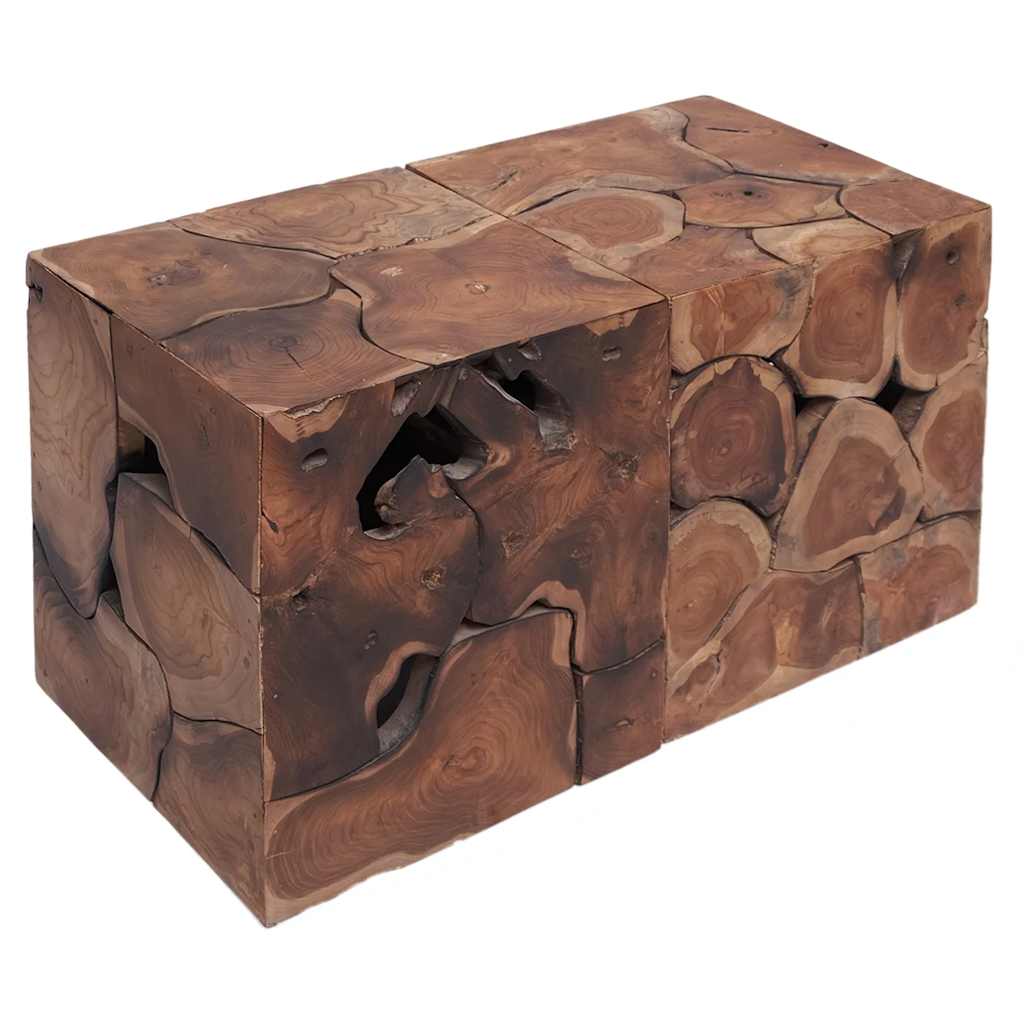 Hocker/Couchtisch Massivholz Teak