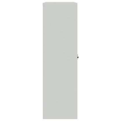 Aktenschrank 90×40×140 cm Stahl Grau