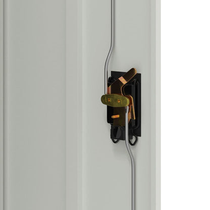 Aktenschrank 90×40×140 cm Stahl Grau