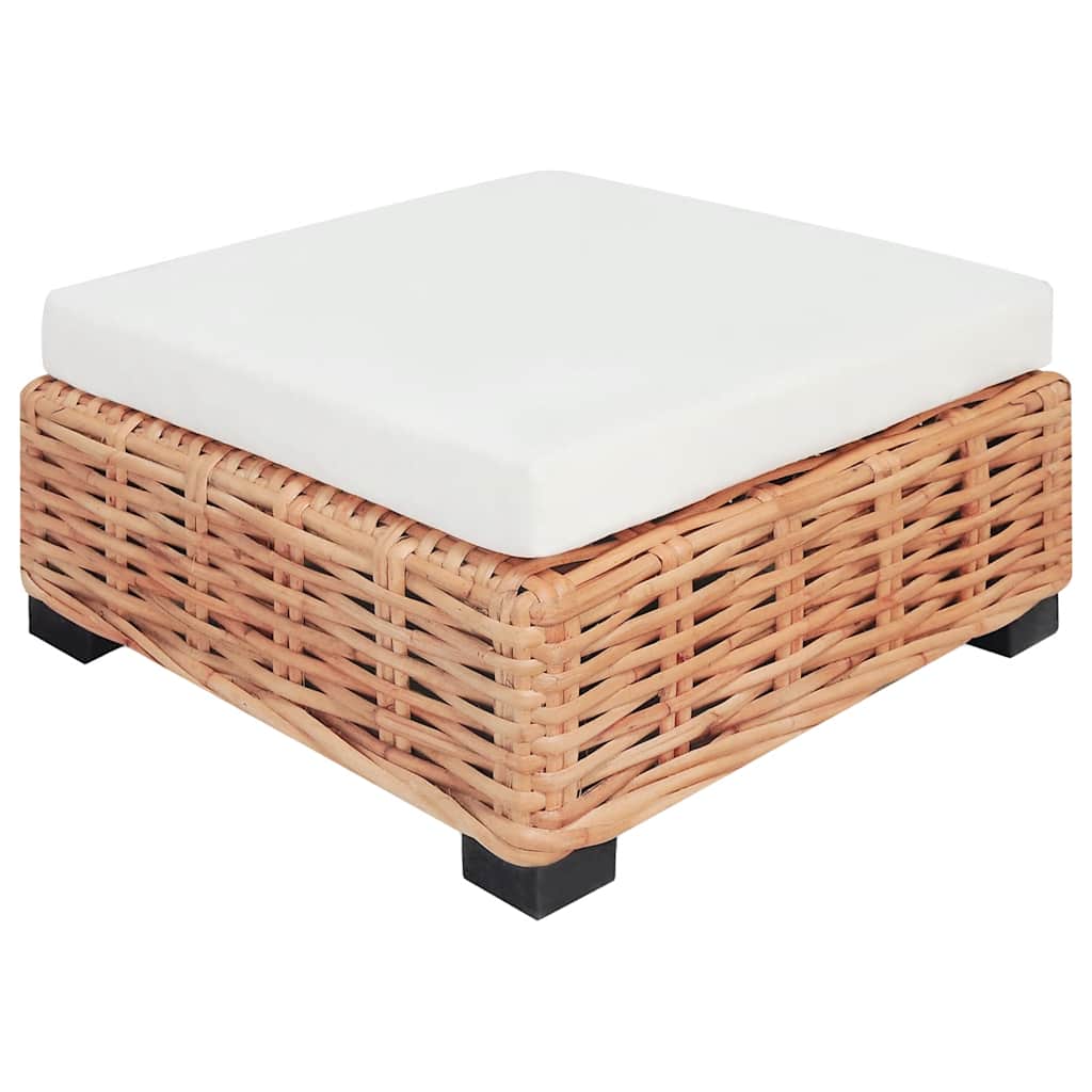 Sofagarnitur 18-tlg. Natürliches Rattan