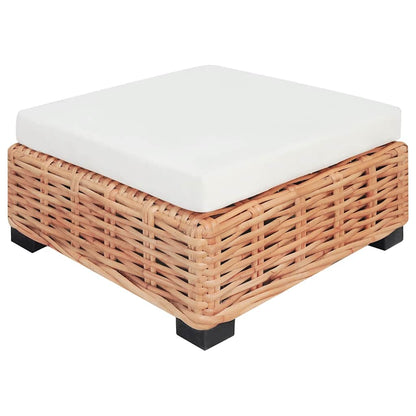 Sofagarnitur 18-tlg. Natürliches Rattan