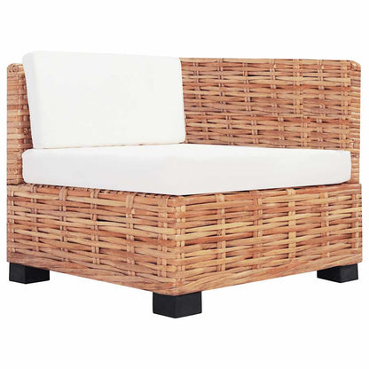 Sofagarnitur 14-tlg. Natürliches Rattan