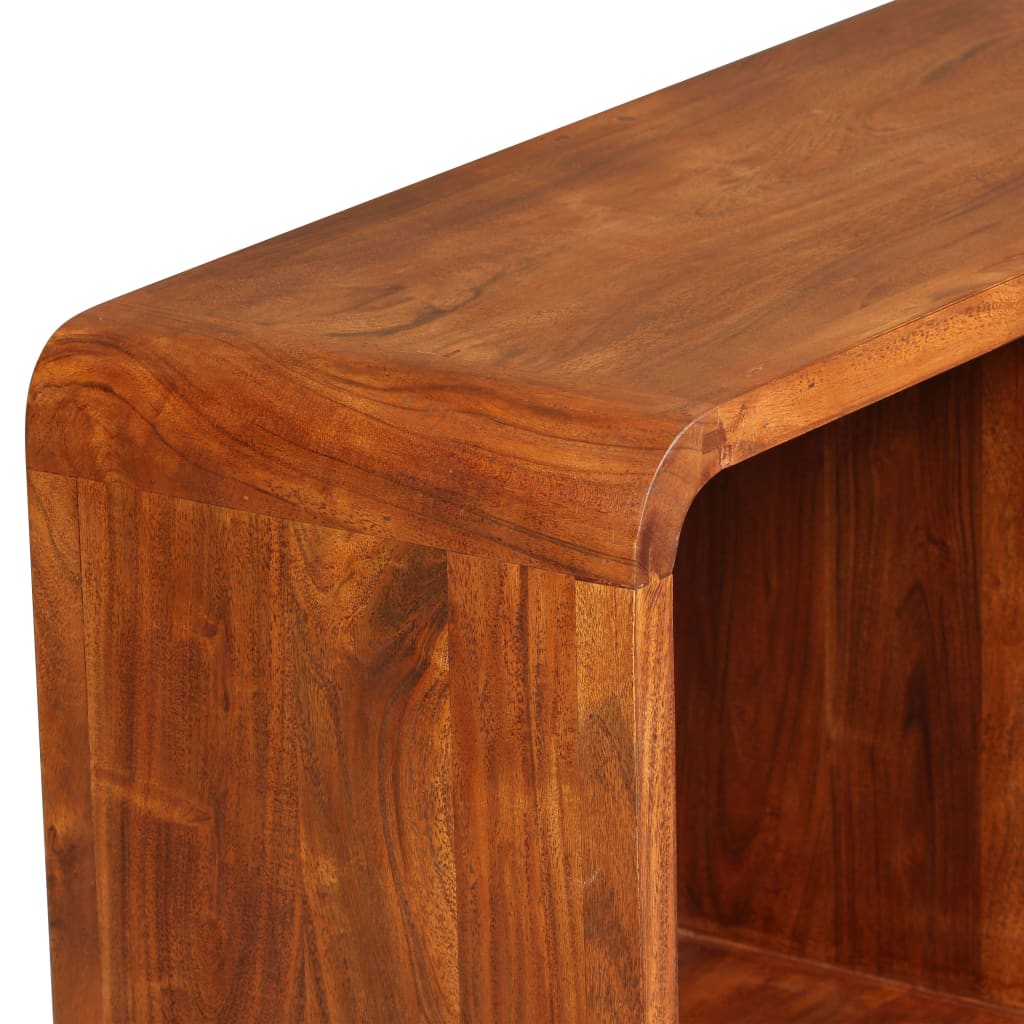 TV-Schrank Massivholz mit Honigfarbenem Finish 120x30x40 cm