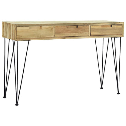 Konsolentisch 120 x 35 x 76 cm Teak Massiv