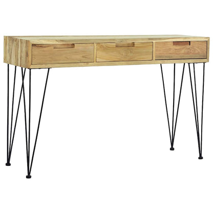 Konsolentisch 120 x 35 x 76 cm Teak Massiv