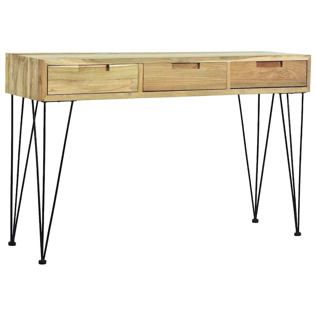 Konsolentisch 120 x 35 x 76 cm Teak Massiv