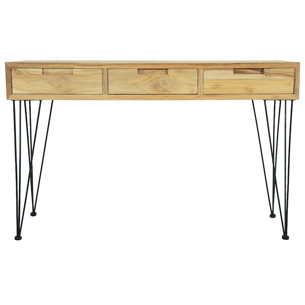 Konsolentisch 120 x 35 x 76 cm Teak Massiv