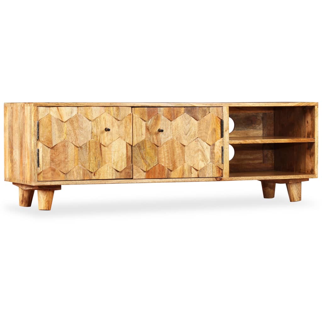 TV-Schrank Massivholz Mango 118x35x40 cm