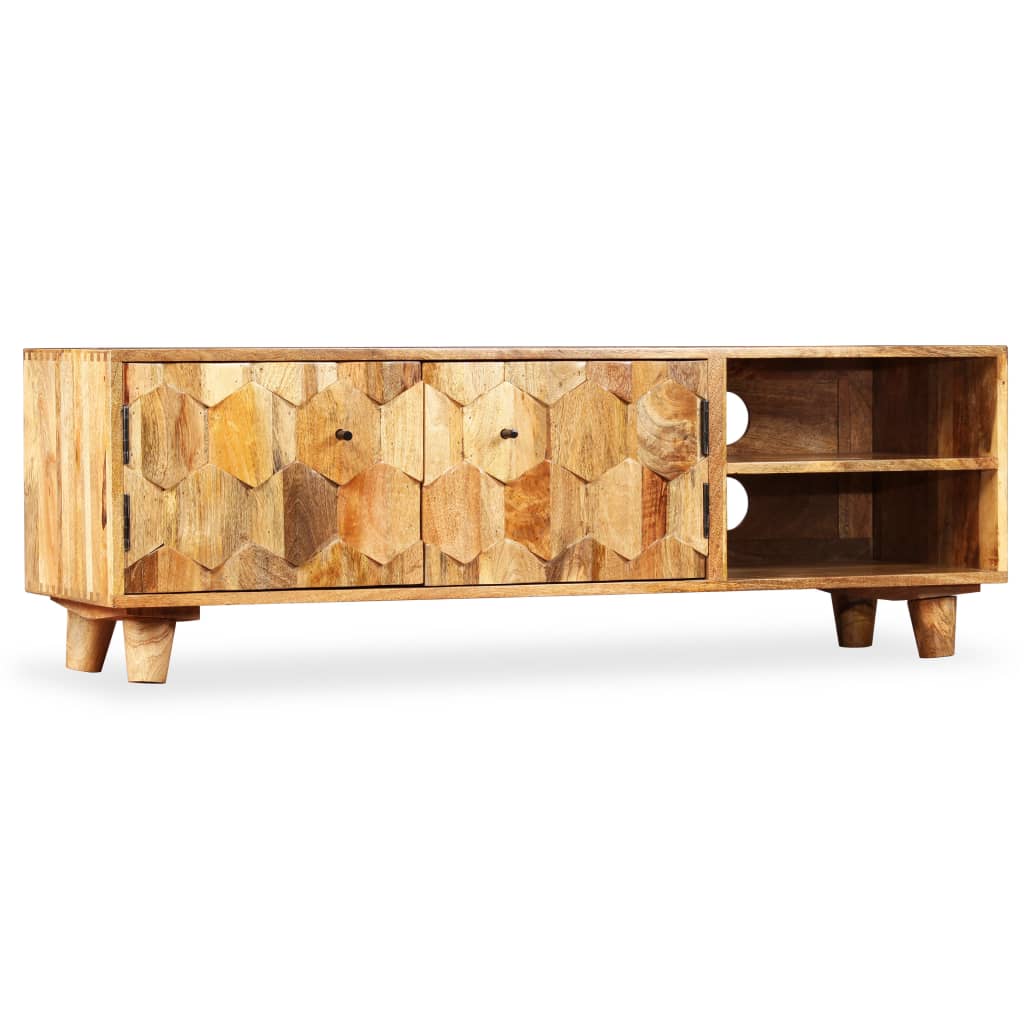 TV-Schrank Massivholz Mango 118x35x40 cm