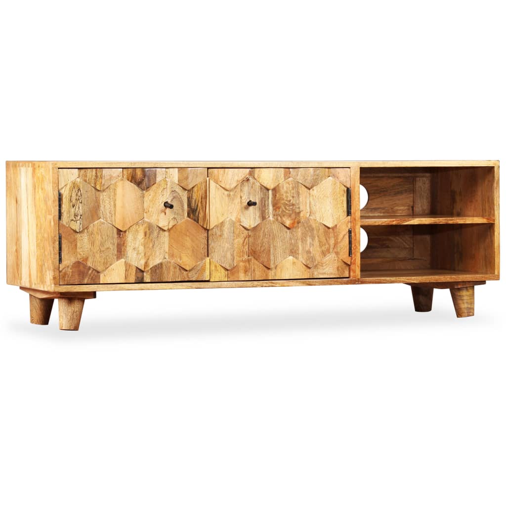 TV-Schrank Massivholz Mango 118x35x40 cm