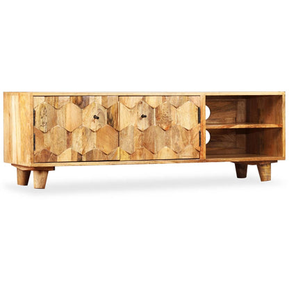 TV-Schrank Massivholz Mango 118x35x40 cm