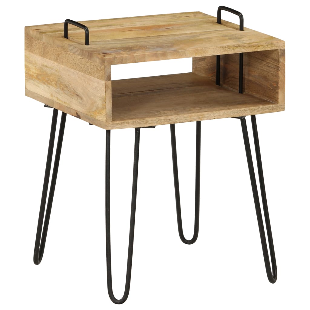 Nachttisch Massivholz Mango 40×34×47 cm