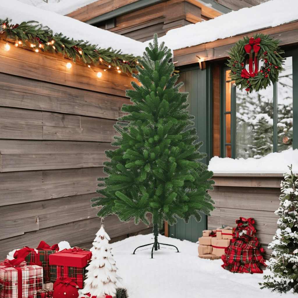 Künstlicher Weihnachtsbaum Naturgetreue Nadeln 210 cm Grün